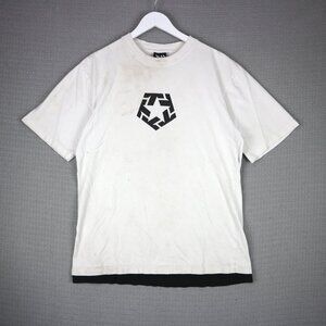 Tribal Y2K Grunge Distressed Streetwear tee Mens Large